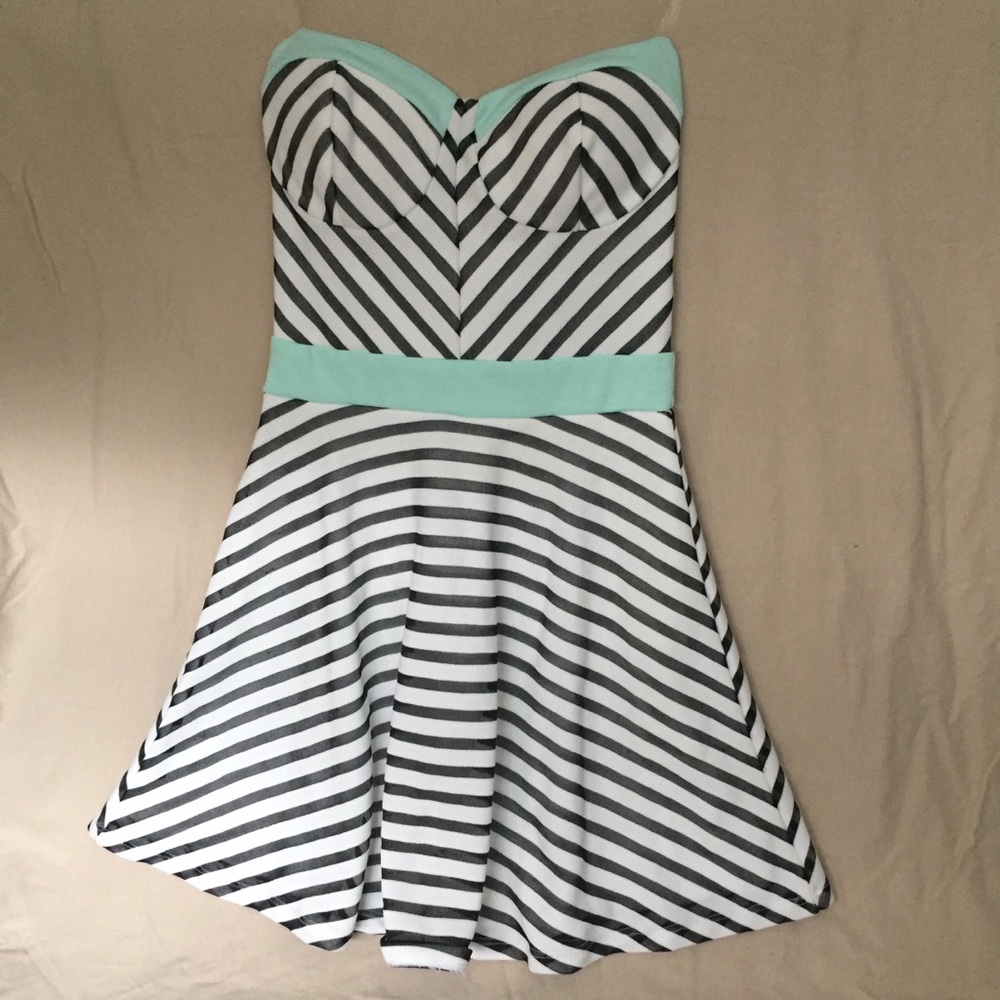 Just Me mini strapless dress